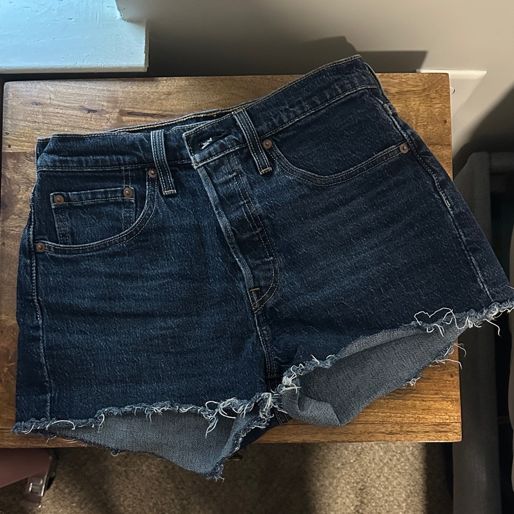 Levi's Dark Blue Jean Shorts